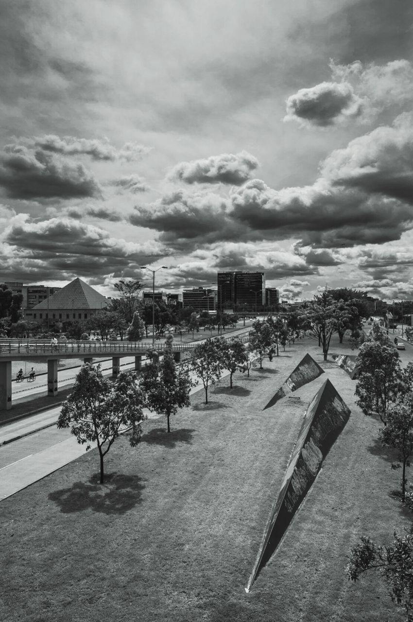 VIEW OF CLOUDY SKY OVER TOWN