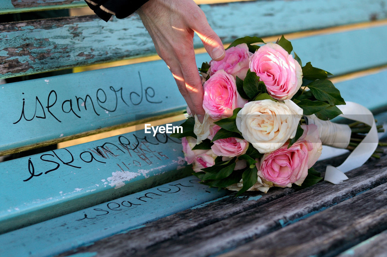 CLOSE-UP OF WOODEN ROSE