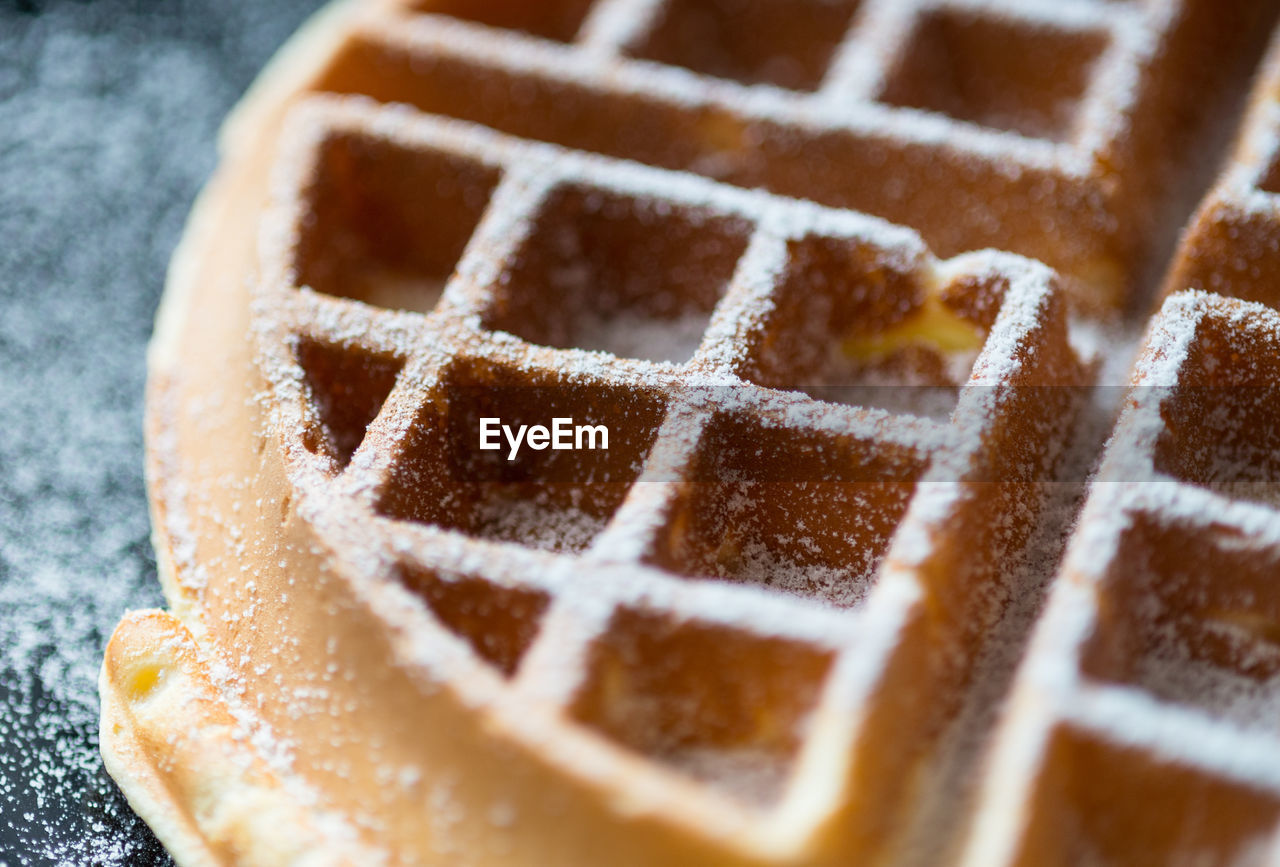 Close-up of waffle