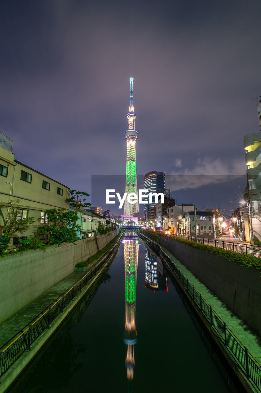 Tokyo, japan cityscape with the skytree.