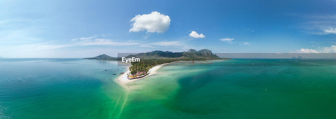 panoramic view of sea against sky