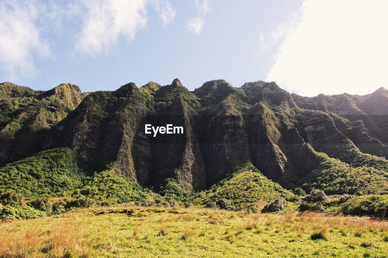 Panoramic view of landscape against sky