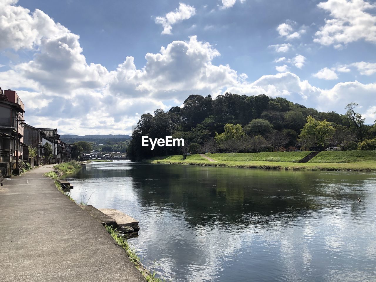 Scenic view of river against sky