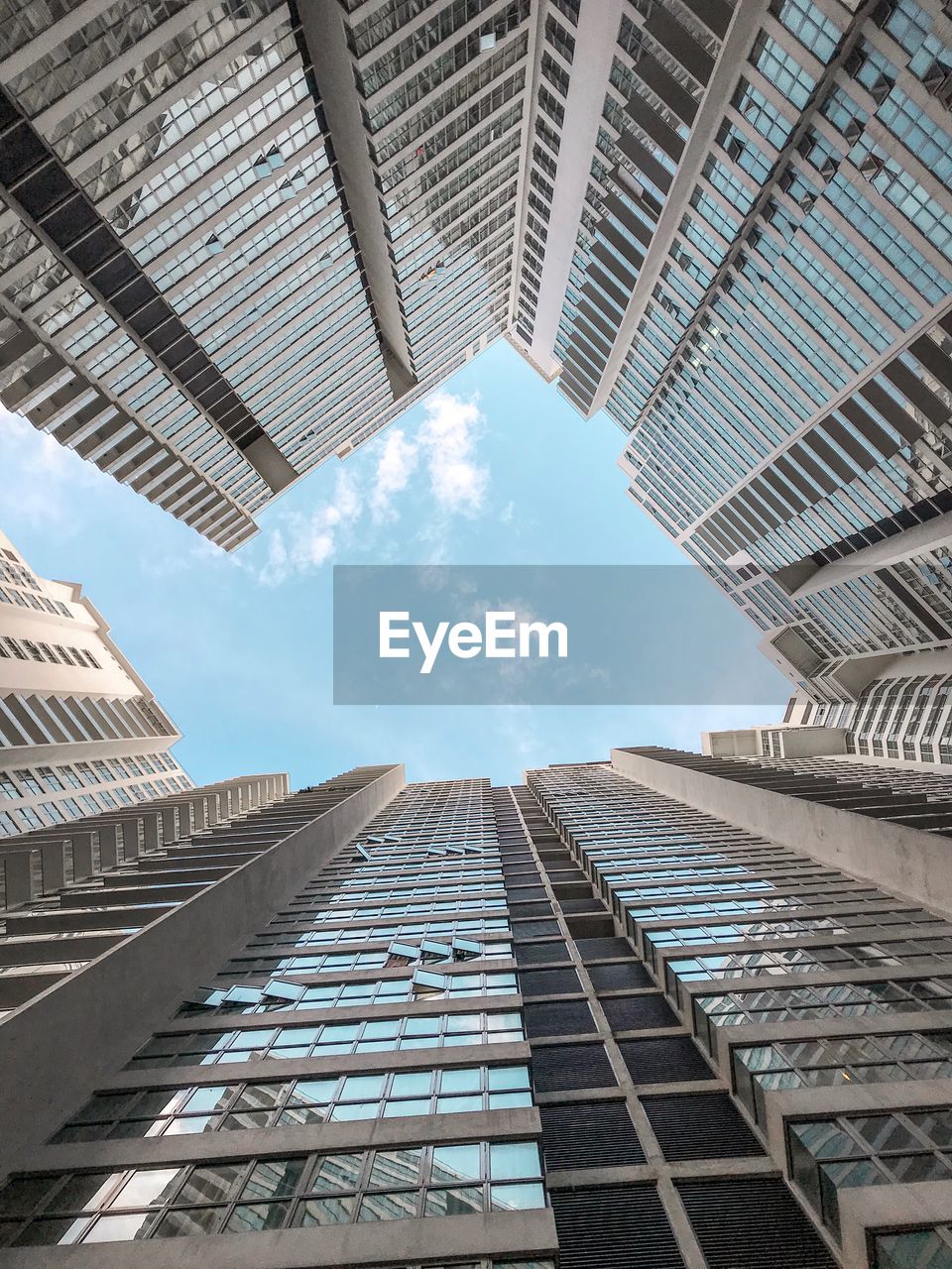 Low angle view of buildings against sky