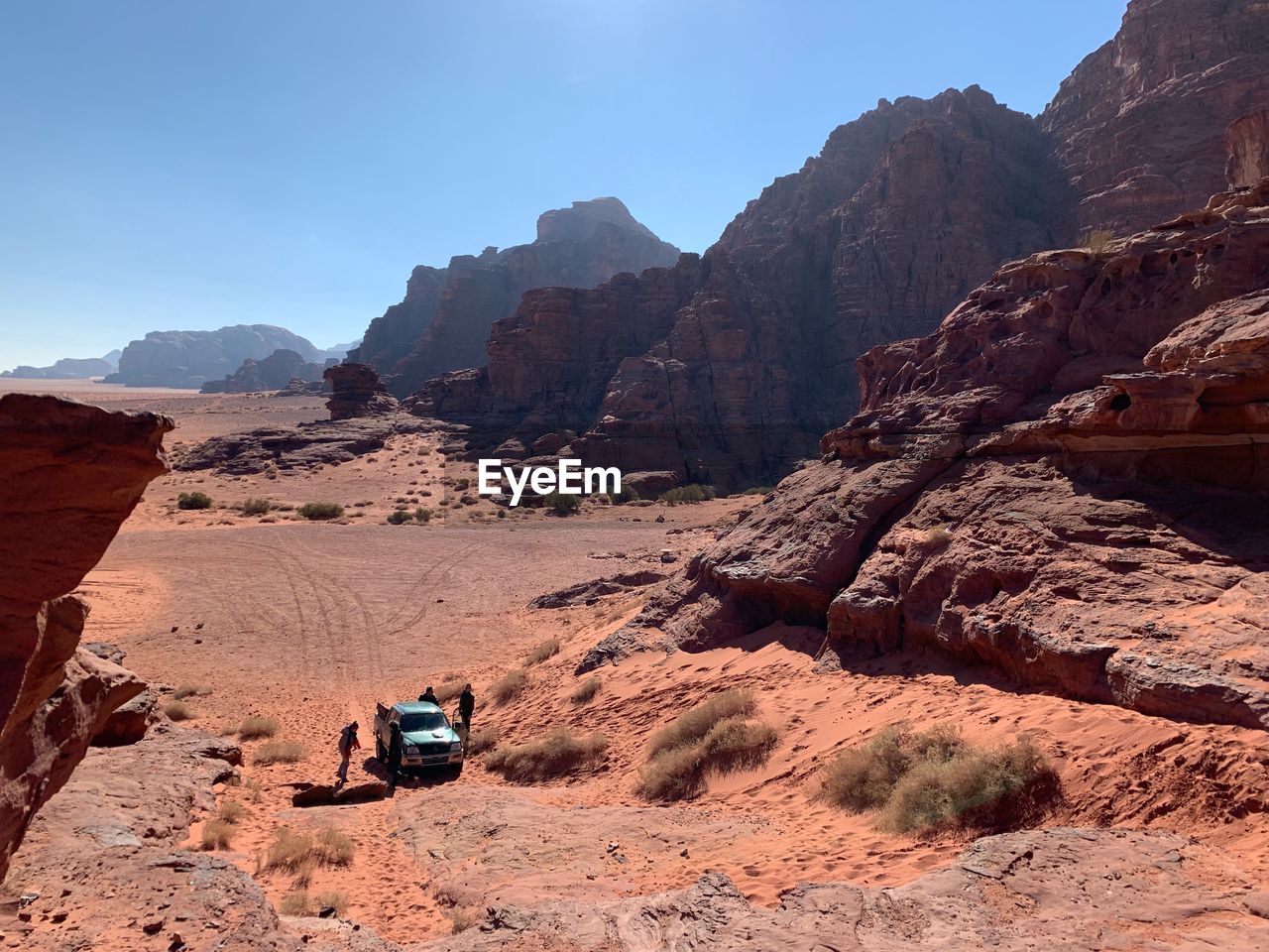 Rock formations in desert