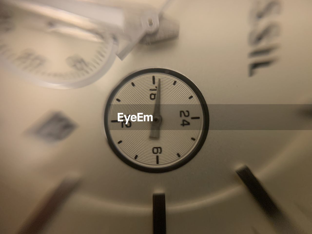 white, clock, time, close-up, hand, clock face, minute hand, indoors, number, instrument of time, clock hand, wall clock, circle, watch, black, accuracy, deadline