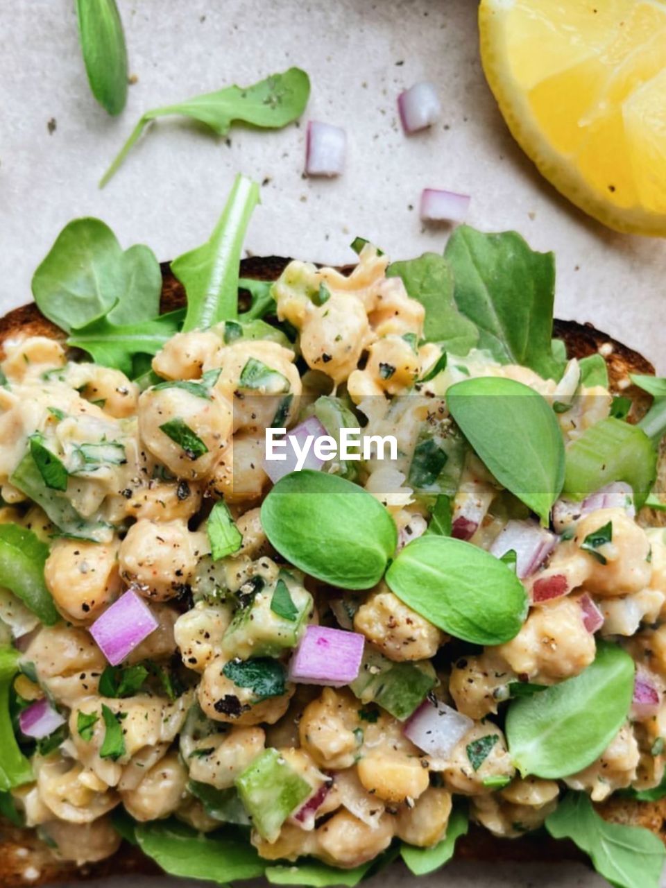 Close-up of food on table