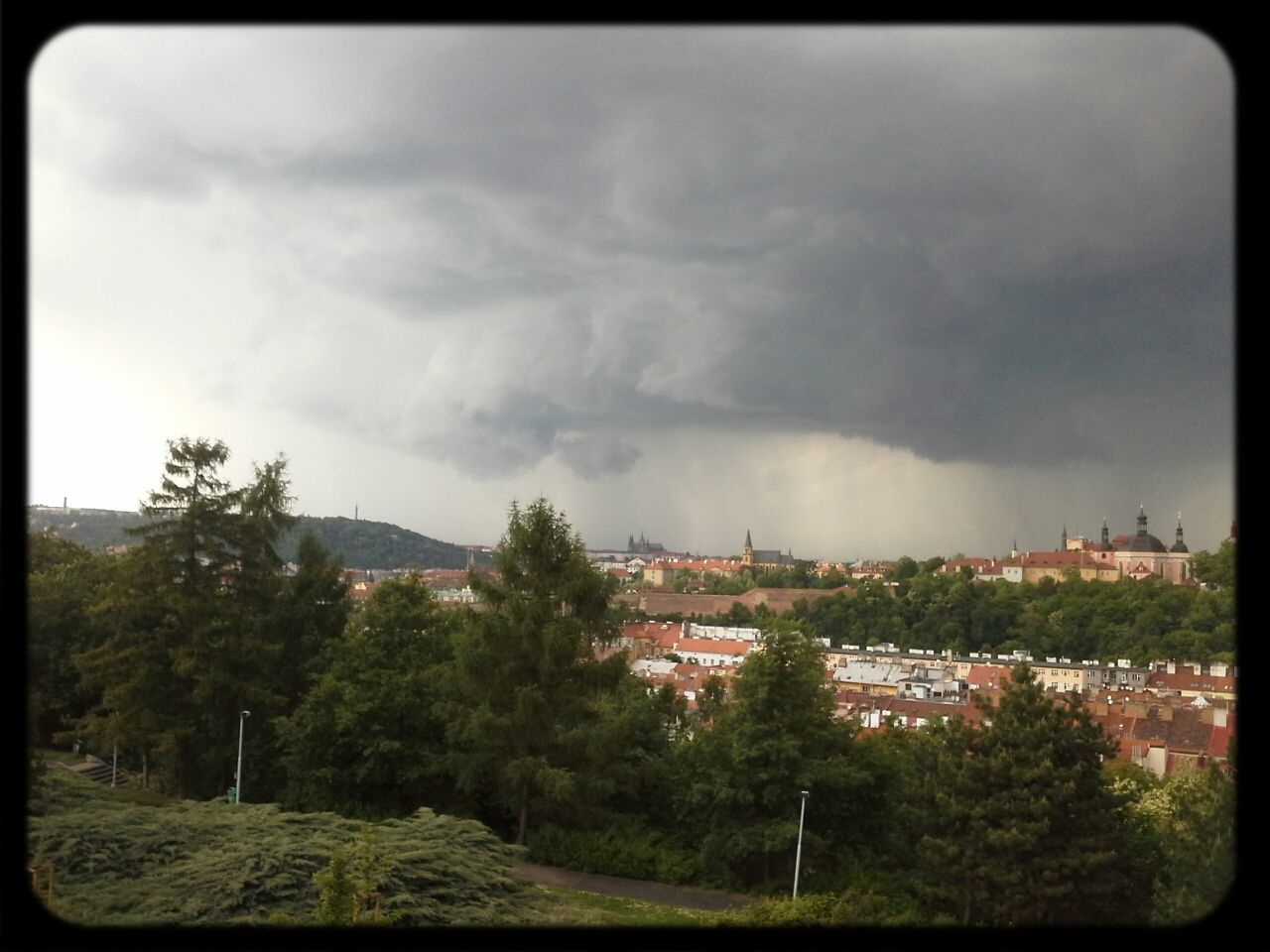 CLOUDY SKY OVER CITY