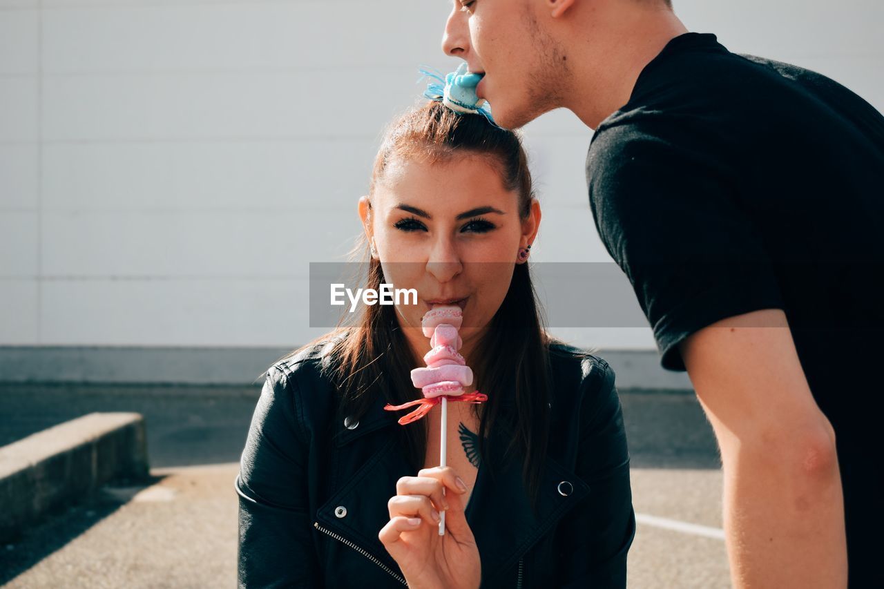 Friends eating ice cream