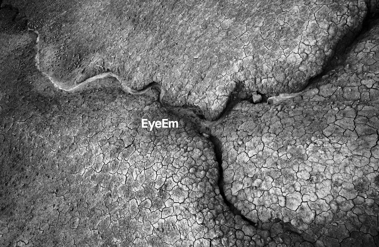 Close-up of rocky mud volcano