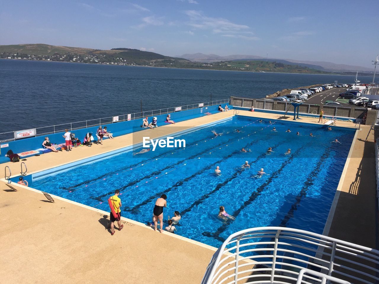 Gourock open air pool in scotland