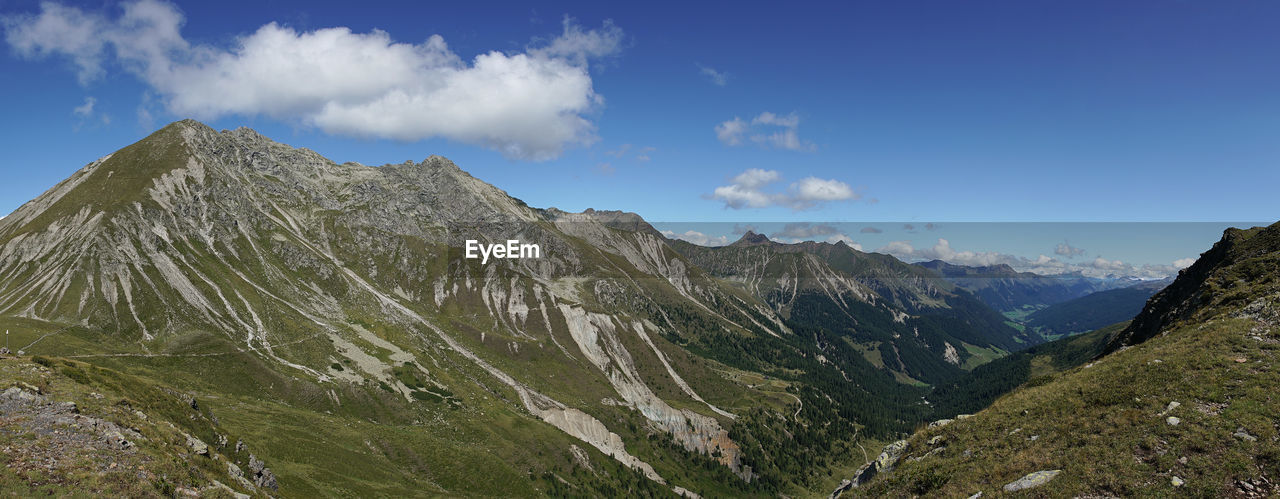 Panoramic view of dolomites, italy