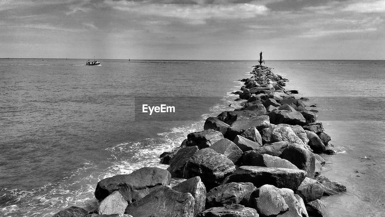 Scenic view of sea against sky