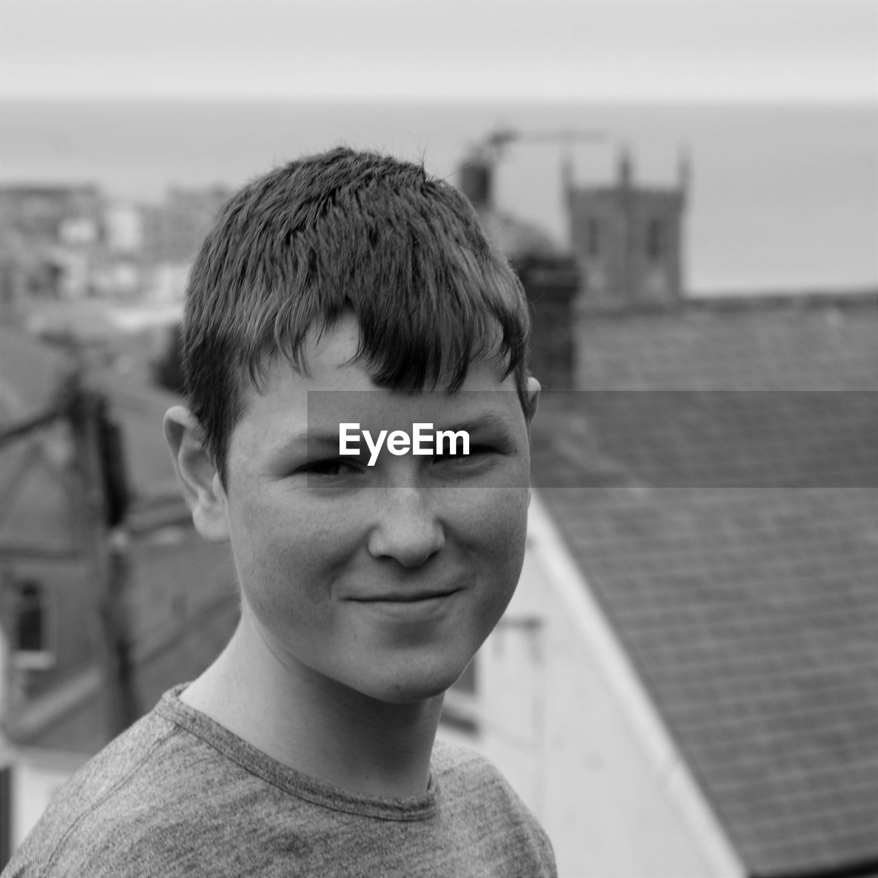 Close-up portrait of boy