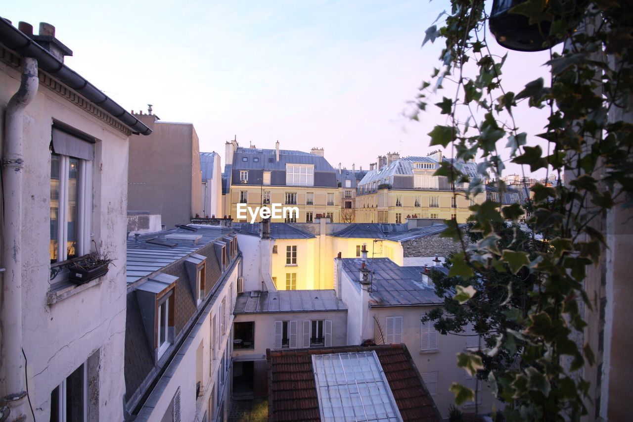 Residential building against sky