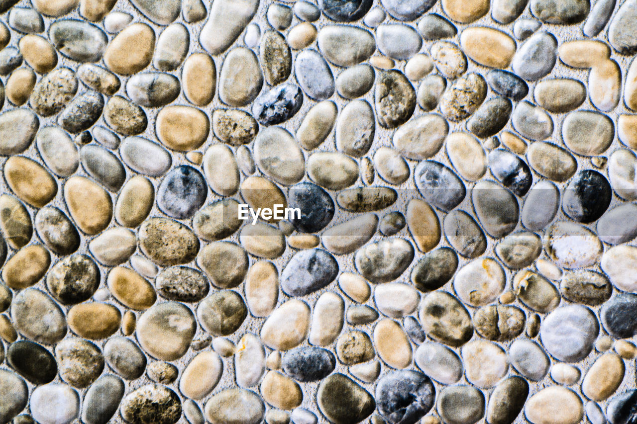 Colorful marble messy small stones surface background. abstract texture pattern.