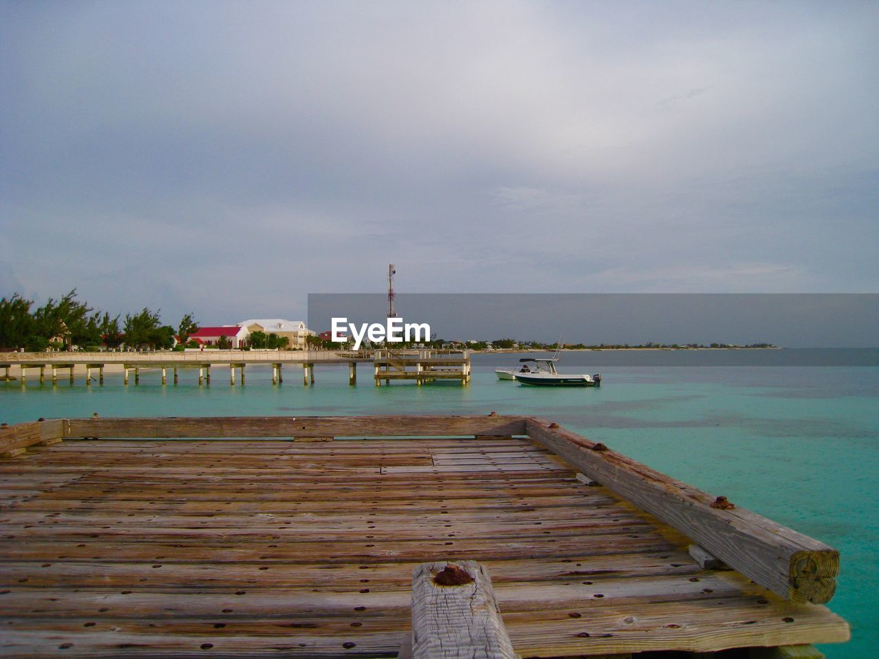 Pier on lake