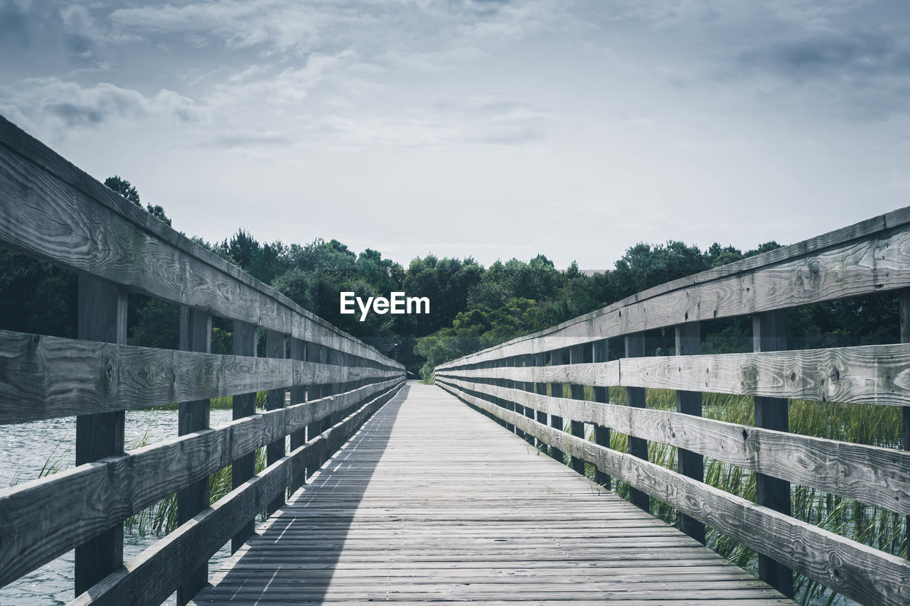 Boardwalk against sky