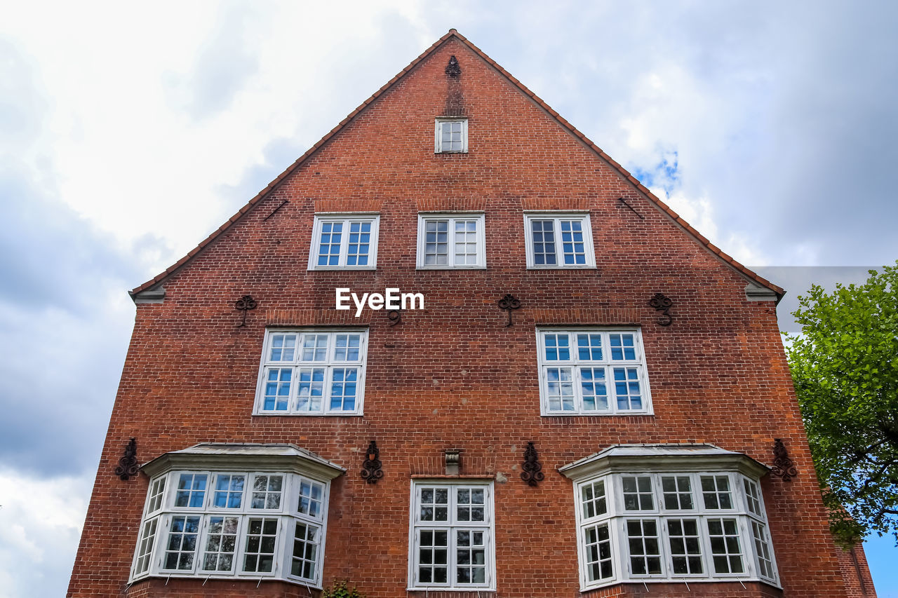 Beautiful old architecture of facades found in the small german town flensburg