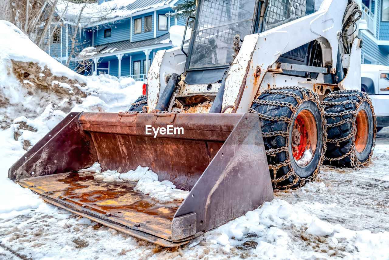 CONSTRUCTION SITE ON SNOW