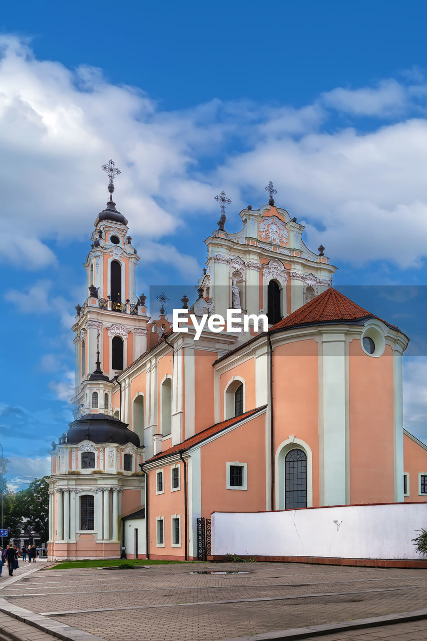 Church of st. catherine was built between 1625 and 1743 in vilnius, lithuania. view from apsi