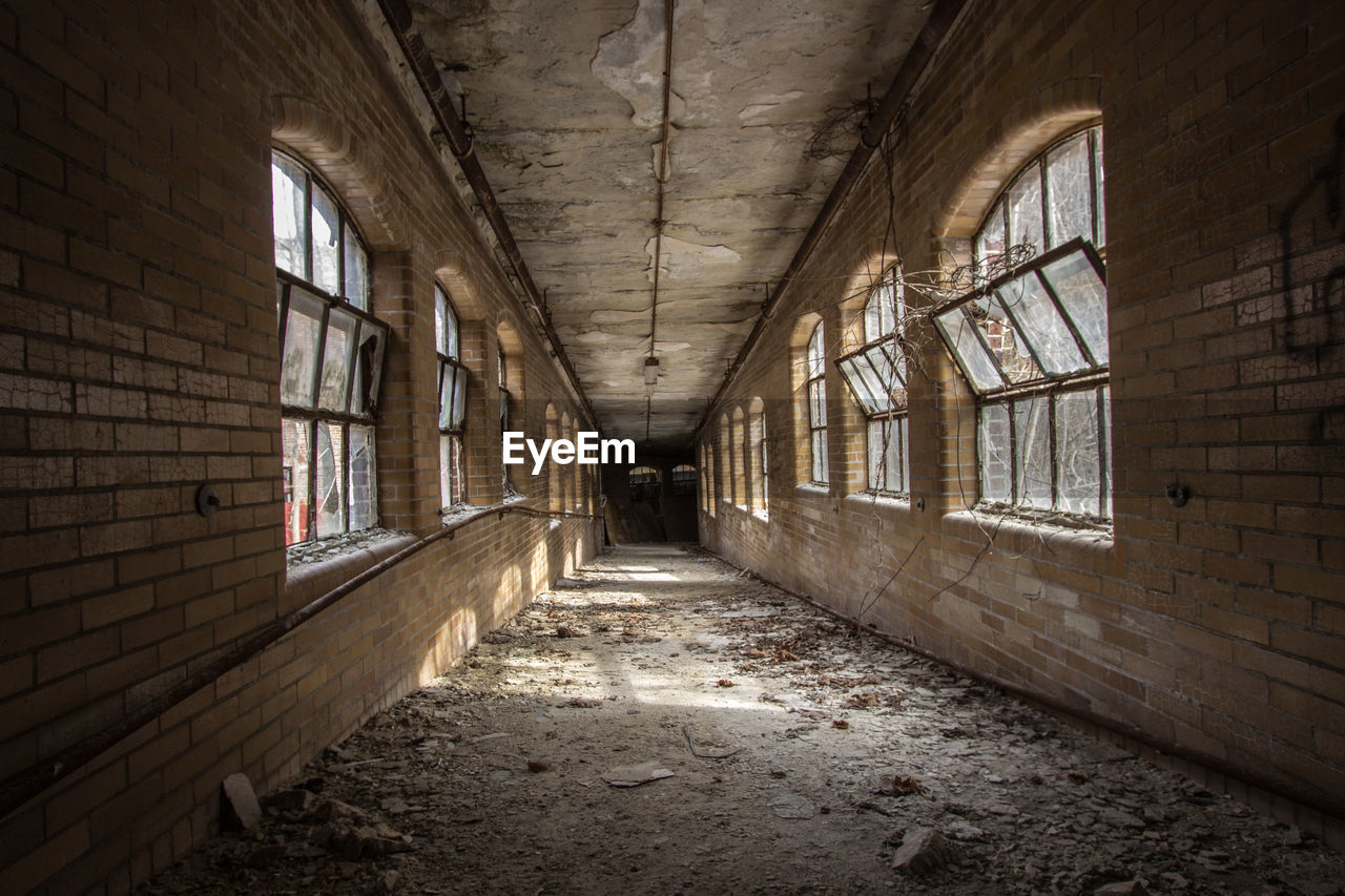 Corridor of abandoned hospital