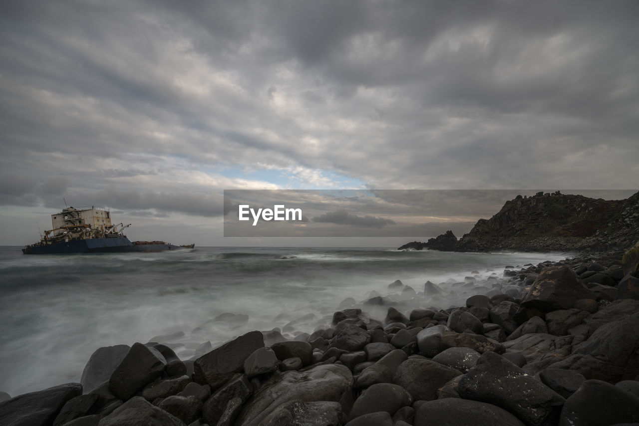 Scenic view of sea against sky