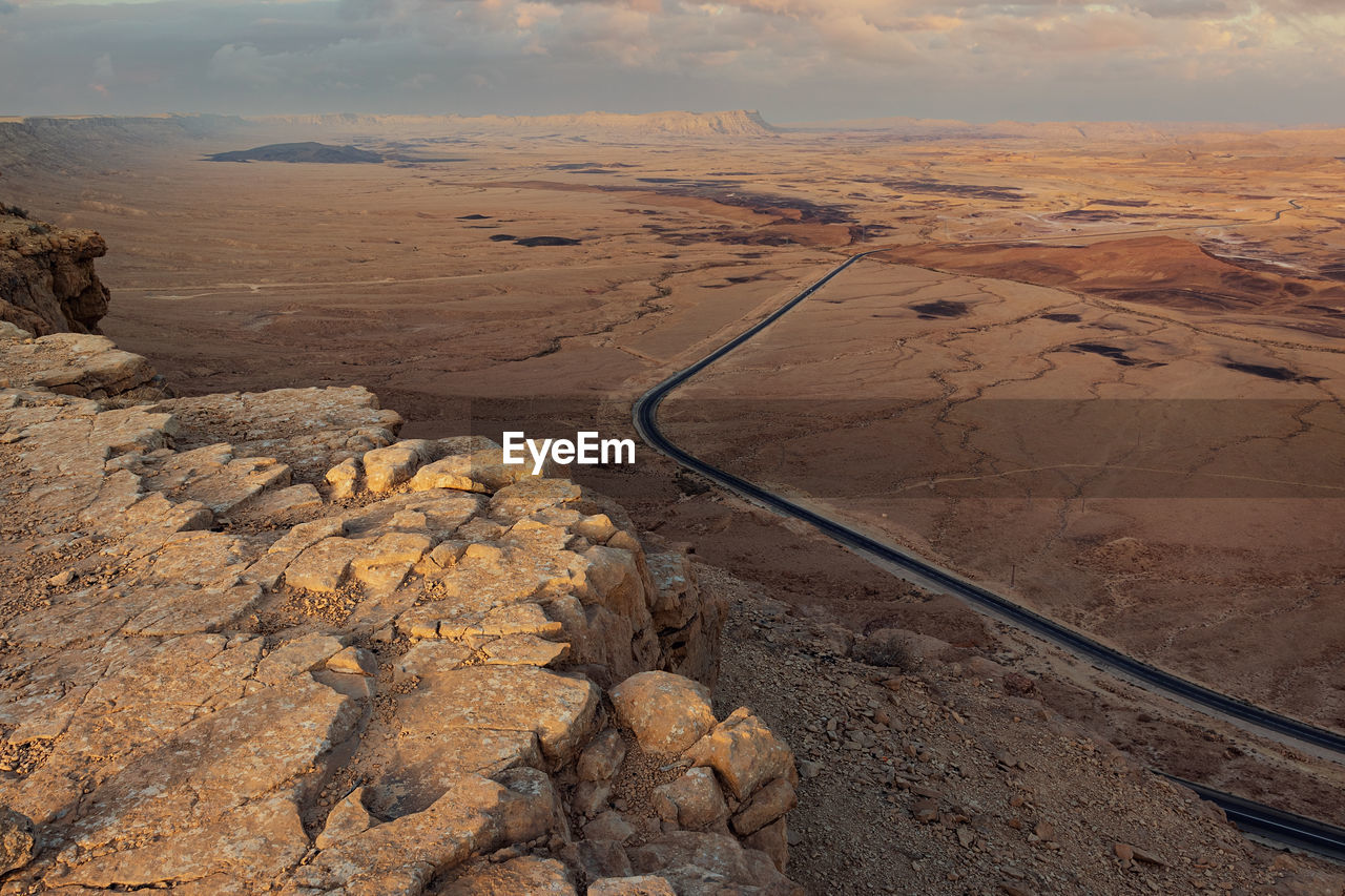 Ramon crater in the negev desert. 