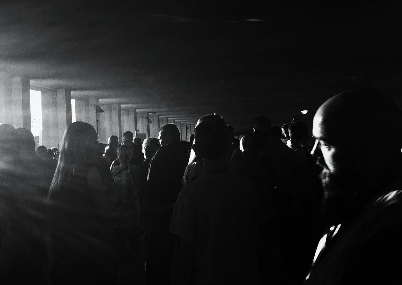 Spectators at olympic stadium