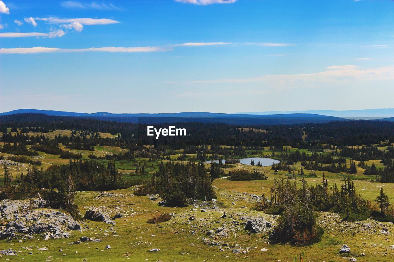 Scenic view of landscape against sky