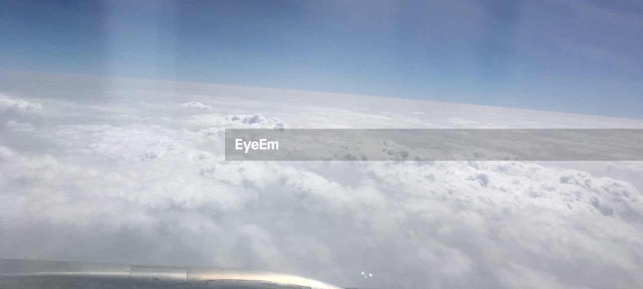 AERIAL VIEW OF CLOUDS AND SKY