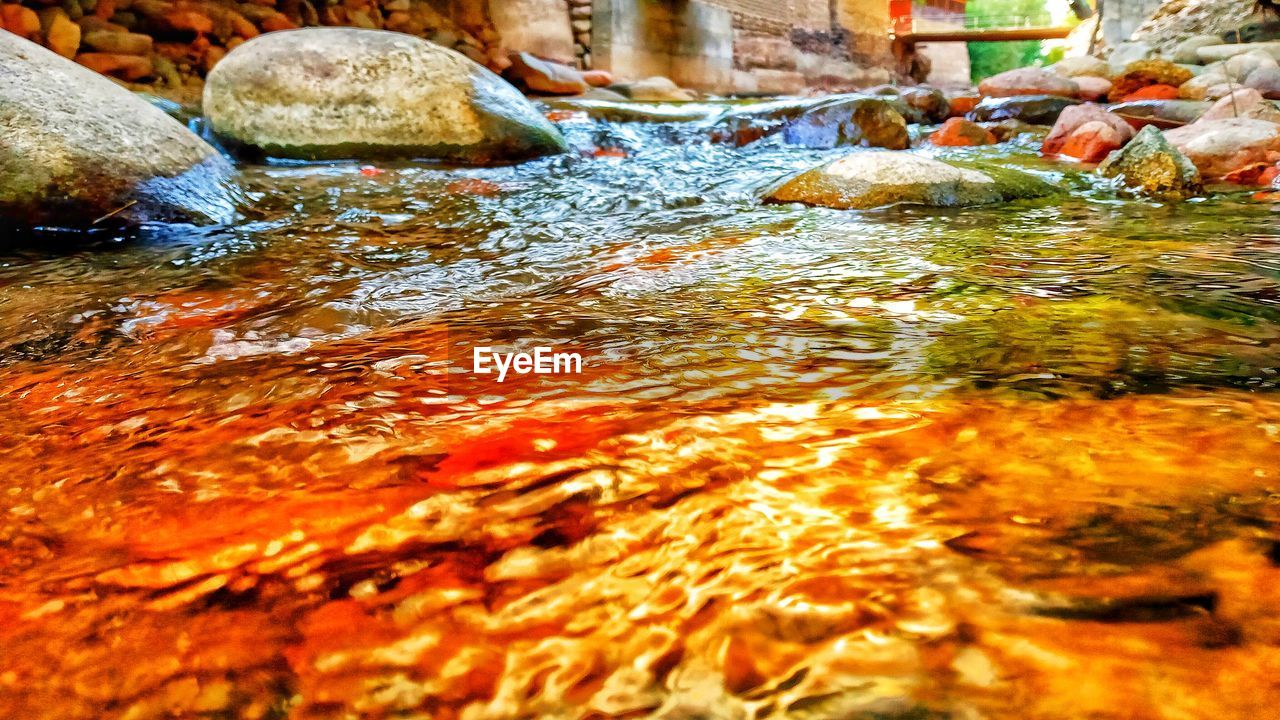 SURFACE LEVEL OF WATER FLOWING IN LAKE