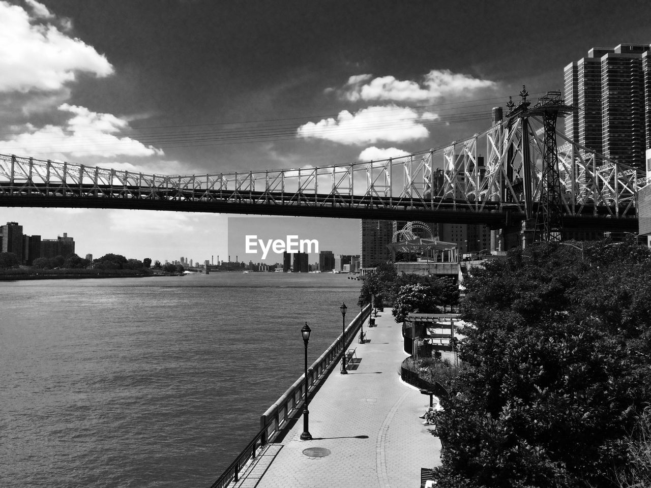 Queensboro bridge over east river against sky