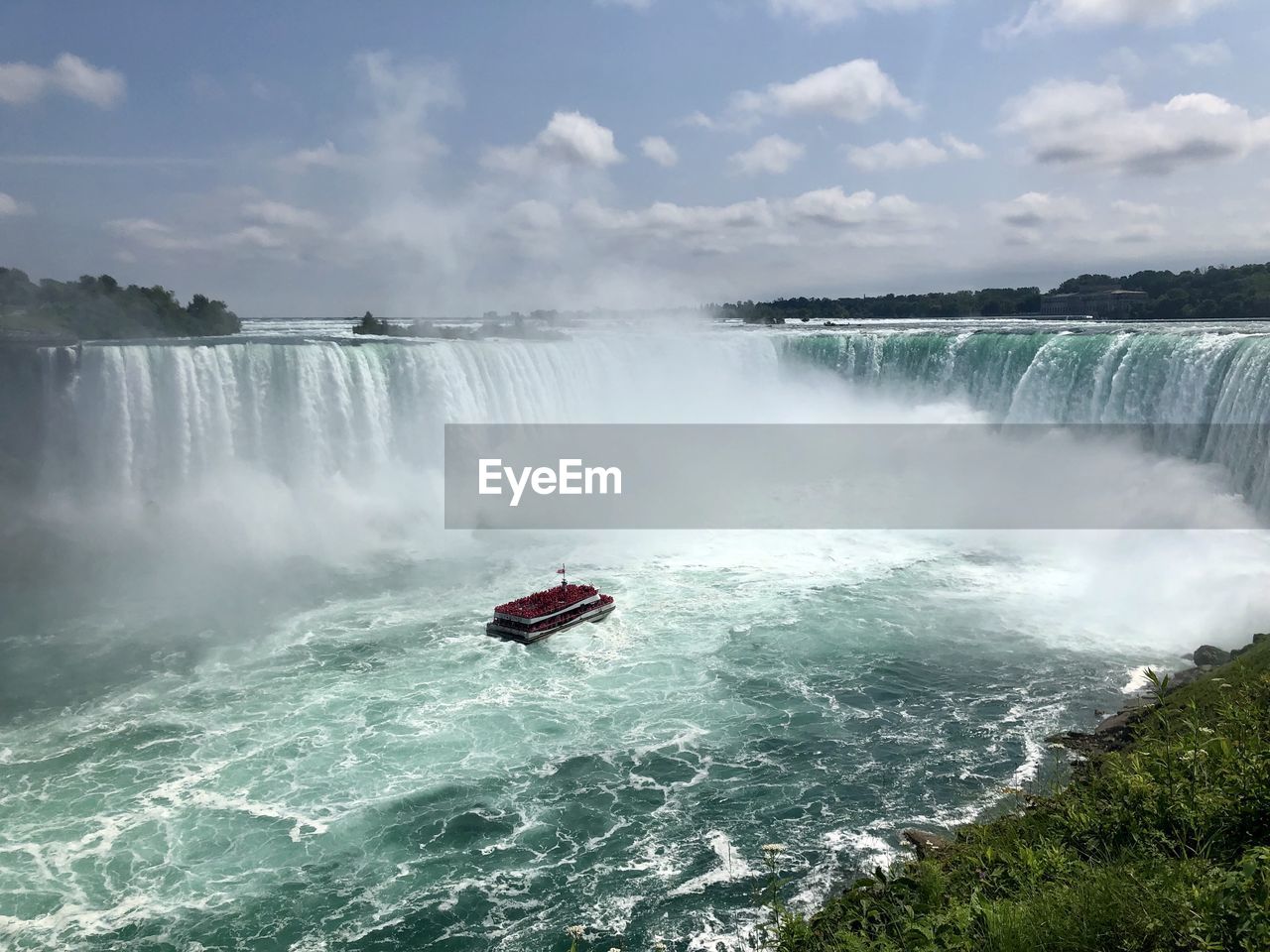 Niagara falls against sky