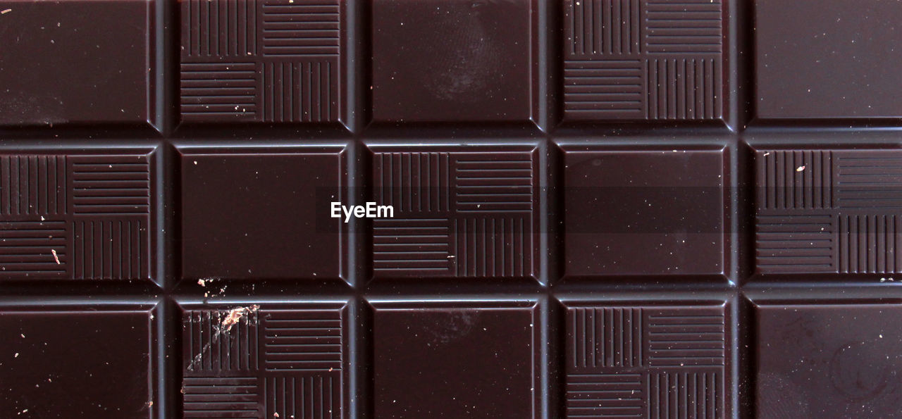 Full frame shot of chocolate bar