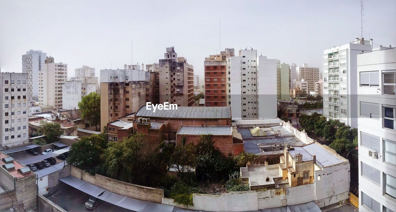 HIGH ANGLE VIEW OF CITYSCAPE