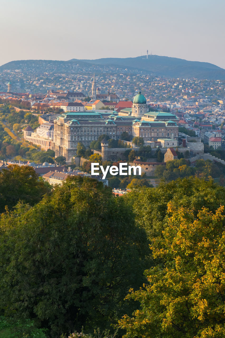 Hungarian buda castle with budapest city, hungary