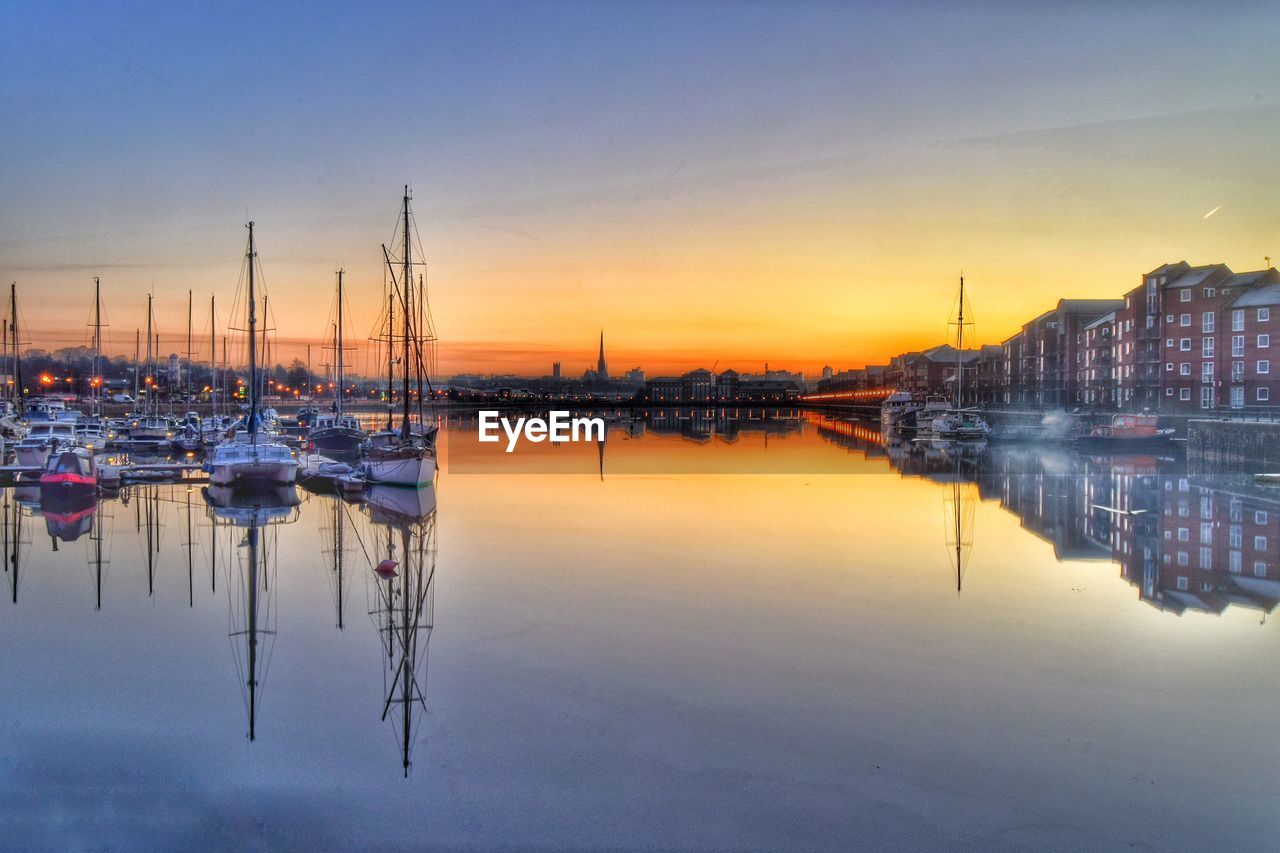 VIEW OF BOATS IN HARBOR