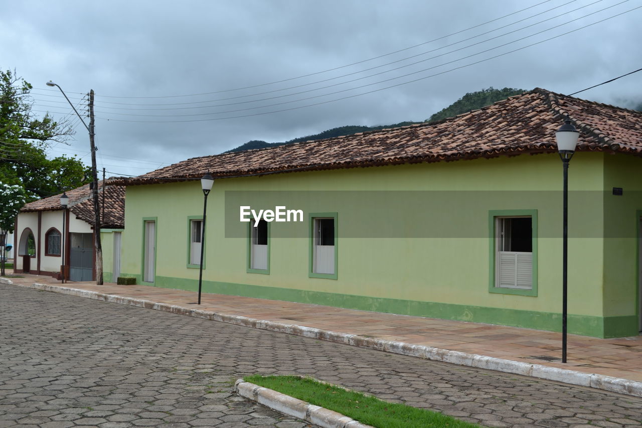 VIEW OF HOUSES AGAINST SKY