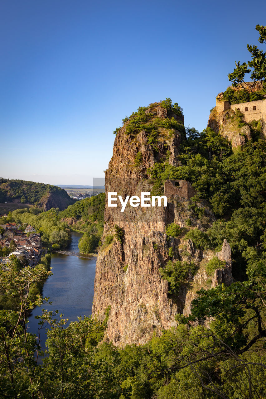 SCENIC VIEW OF MOUNTAINS AGAINST CLEAR SKY