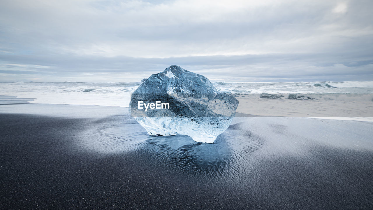 SCENIC VIEW OF SEA WAVES AGAINST SKY