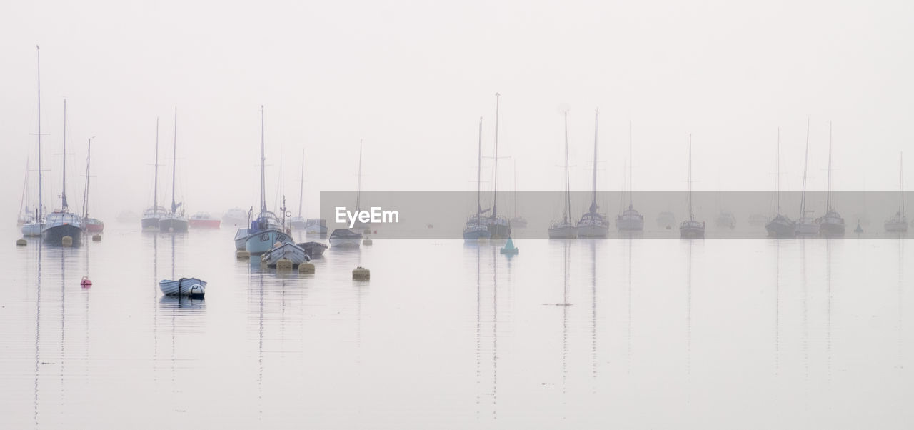 SAILBOATS ON SEA AGAINST SKY