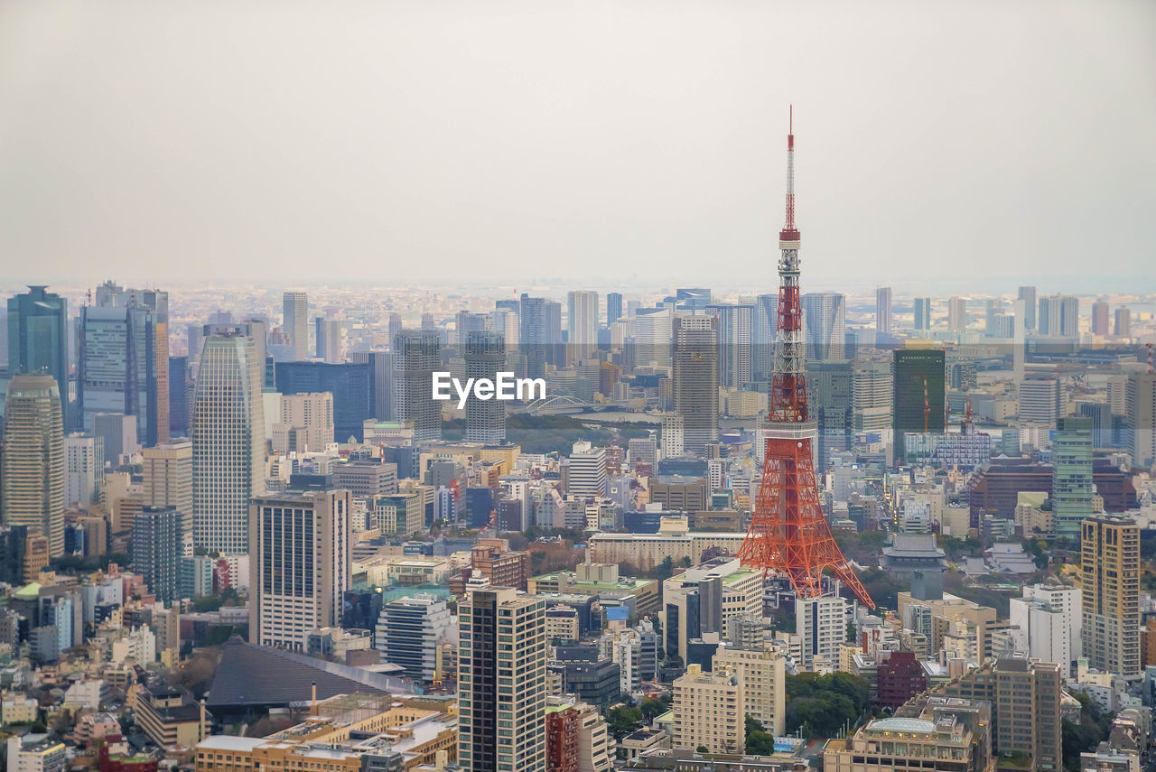 Aerial view of city