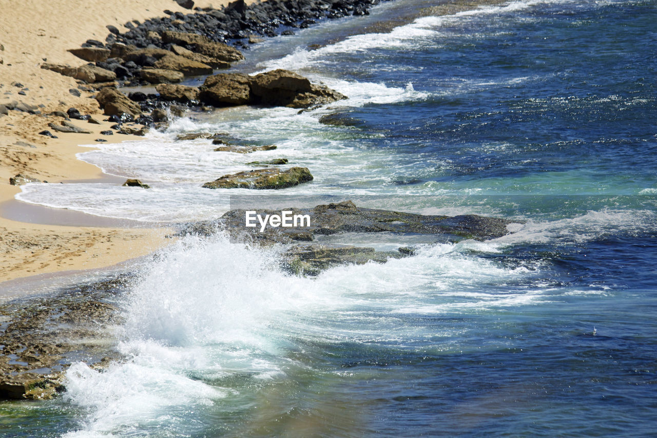 SCENIC VIEW OF SEA WAVES