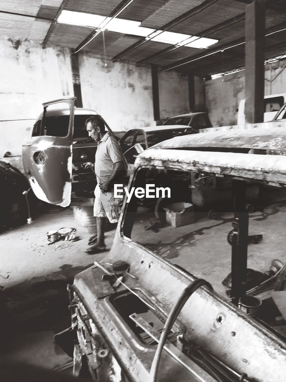 INTERIOR OF OLD WAREHOUSE