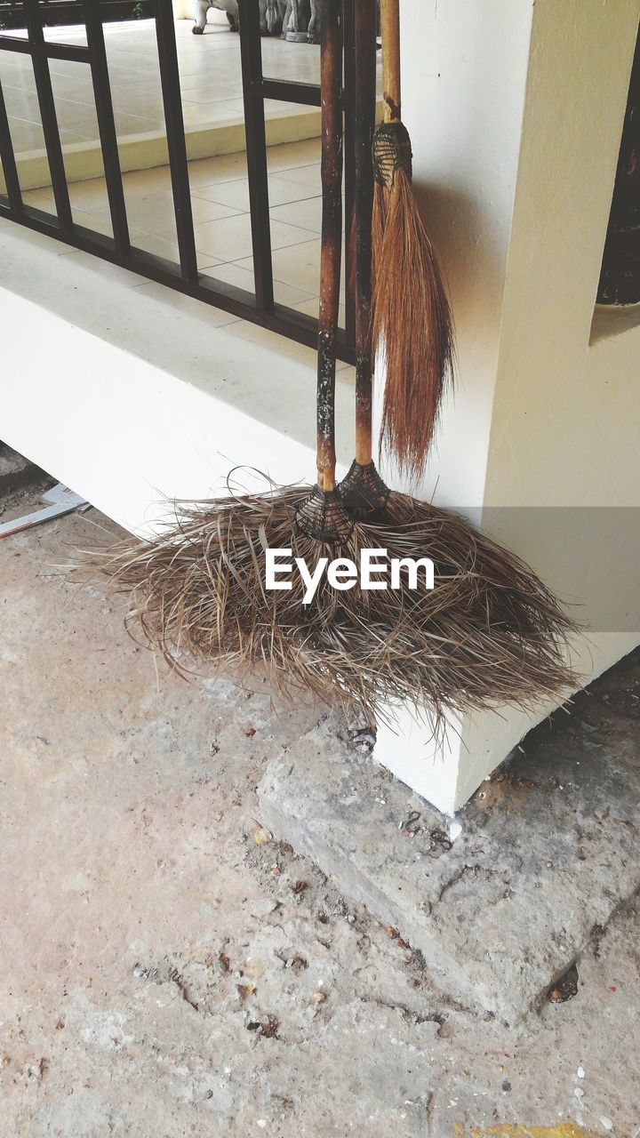 Handmade broom by the monk who stayed in forest monastery