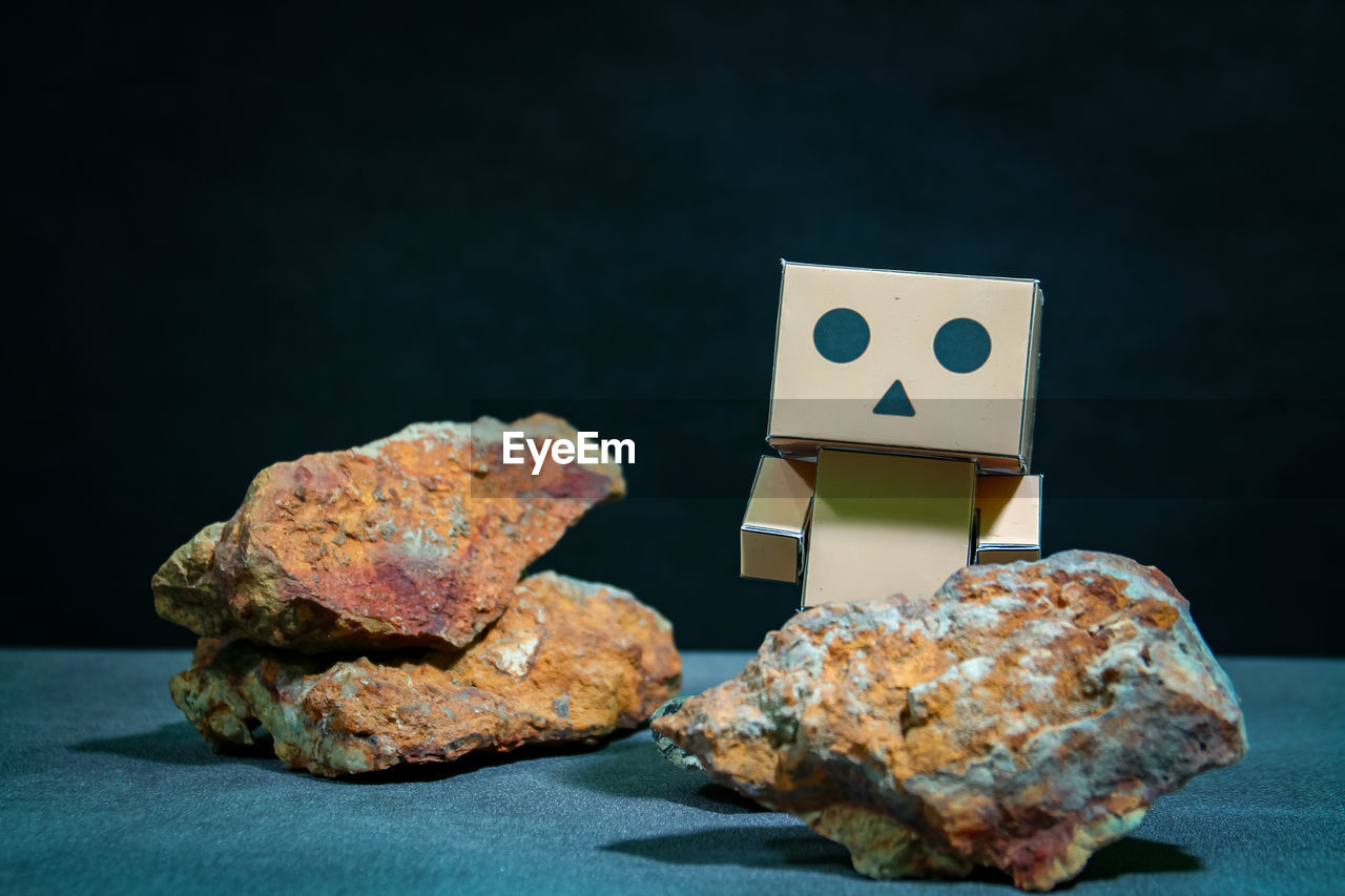 studio shot, mineral, black background, indoors, no people, still life, food and drink