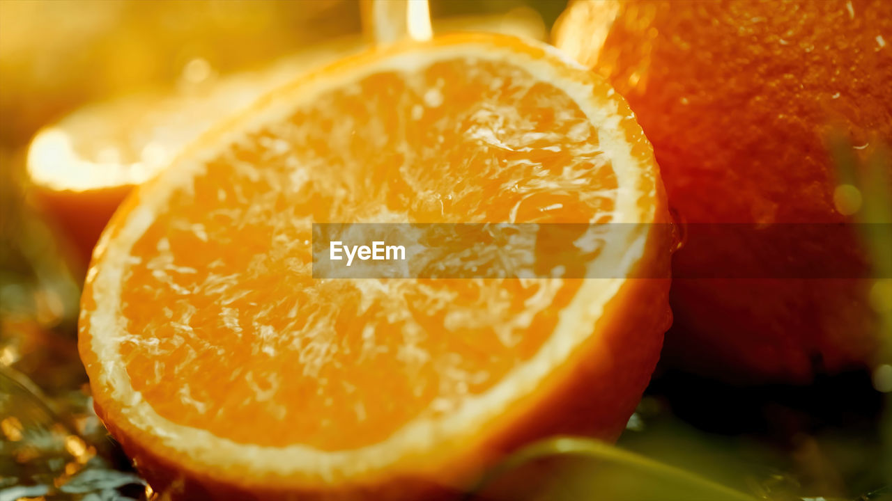 Close-up of orange slices