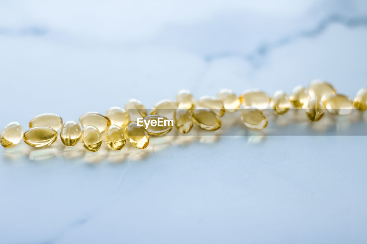 close-up of pearl jewelry against white background