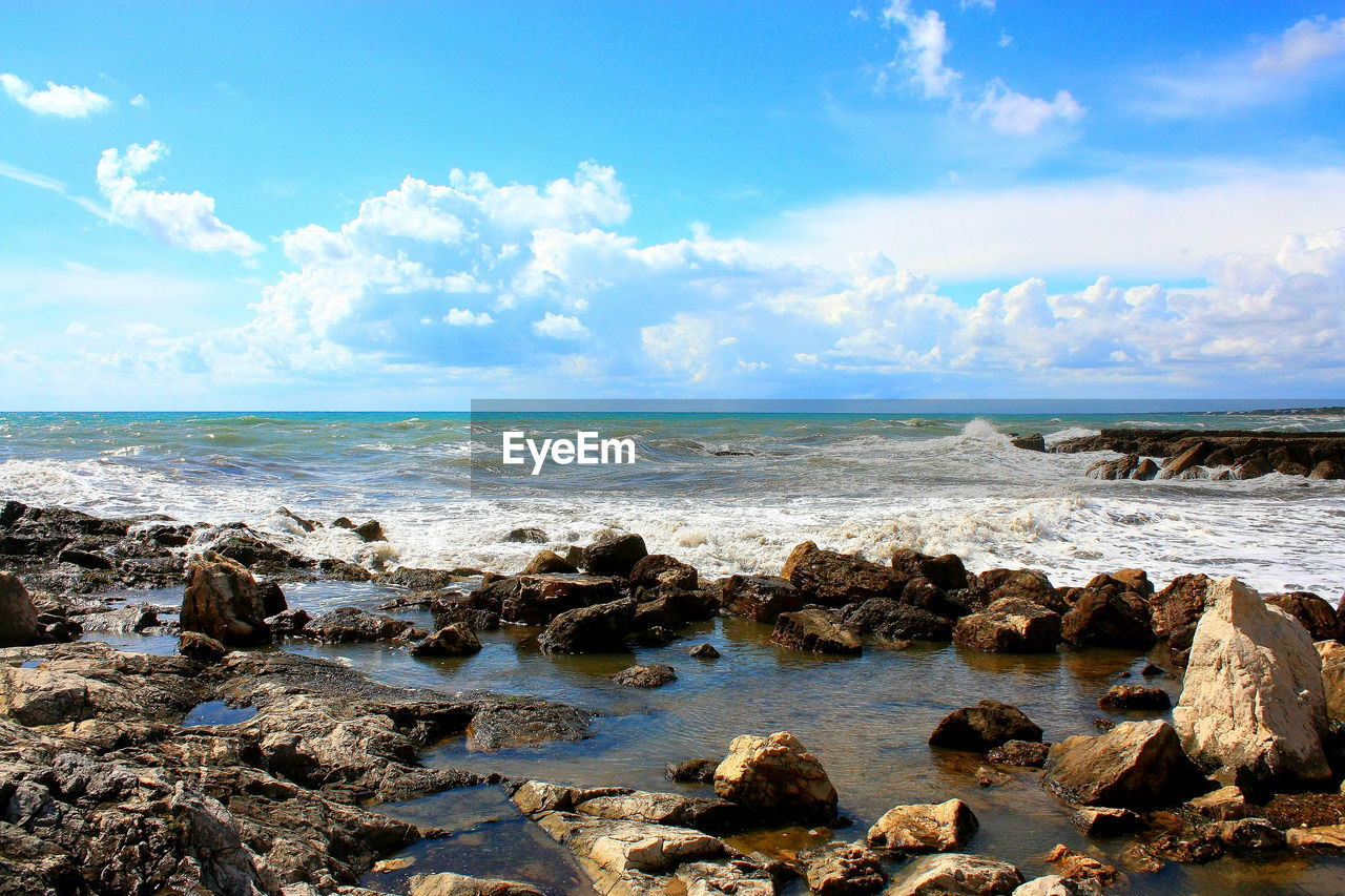 Scenic view of sea against sky